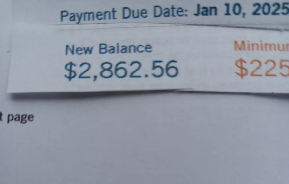 bill showing debt with amount due bill showing debt with amount due